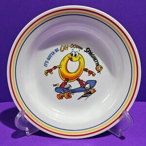 Vintage Corelle Corning Spaghettio's Pasta Bowl 8.5" Skateboard Uh-Oh Spaghettio
